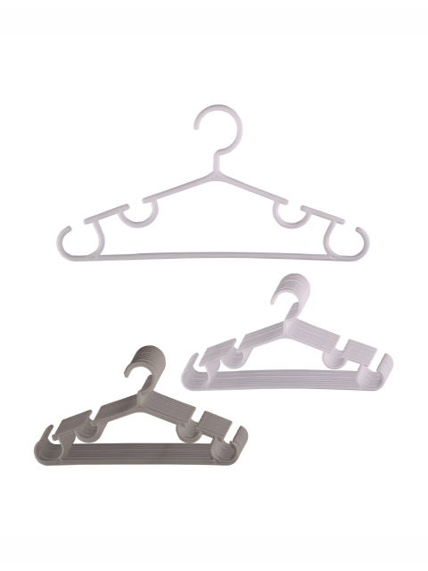 Kuber Industries Pack Of 20 Grey & White Bar Hangers