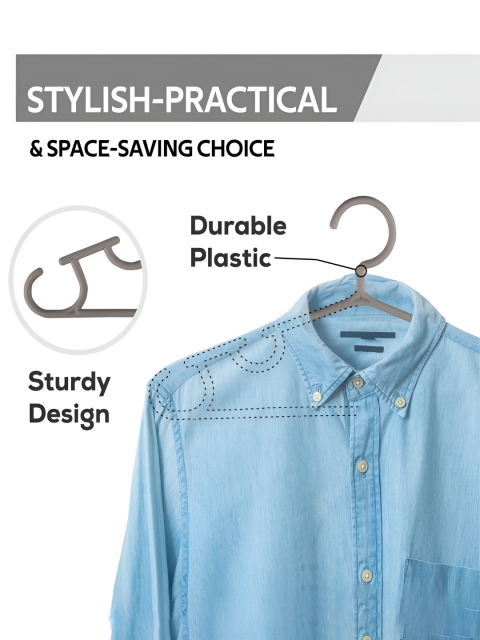 Kuber Industries Pack of 40 Grey Bar Hangers - Image 5