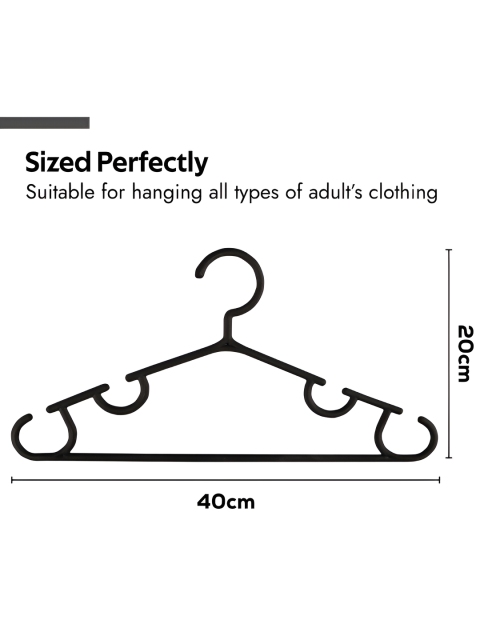 Kuber Industries 40 Pieces Dark Blue & Black Bar Hangers - Image 4