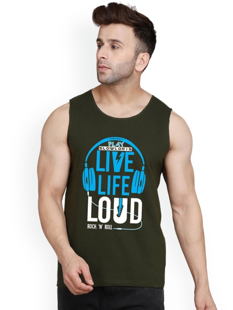 SLOWLORIS Printed Innerwear Gym Vest