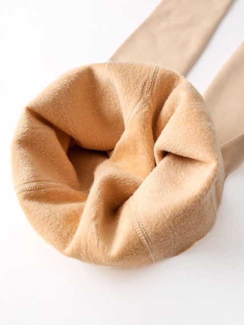 Brauch Women Fleece Fur Thermal Stretchable Stockings - Image 6
