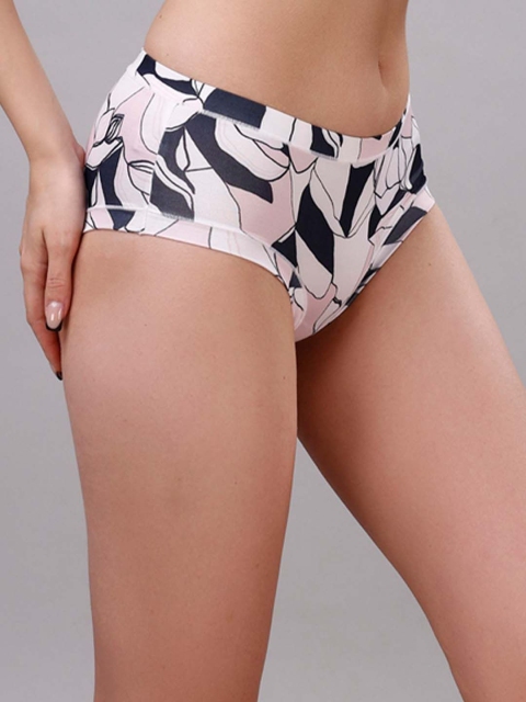 Soie Printed Mid Rise Seamless Full Coverage Briefs - Image 2