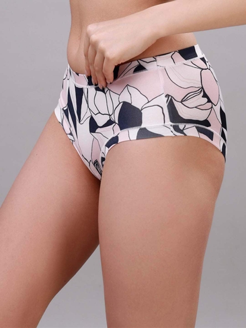 Soie Printed Mid Rise Seamless Full Coverage Briefs - Image 3