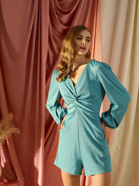 KASSUALLY Women Solid Long Sleeves Jumpsuit