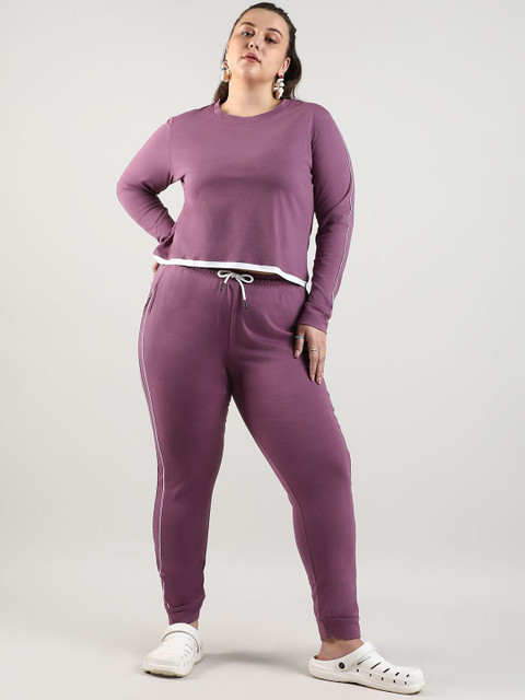 Instafab Plus Pure Cotton T-Shirt With Trousers Co-ords