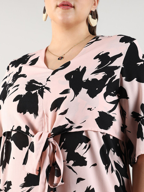 Instafab Plus Plus Size Printed A-Line Dress - Image 2