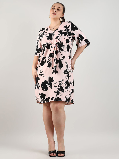 Instafab Plus Plus Size Printed A-Line Dress - Image 5