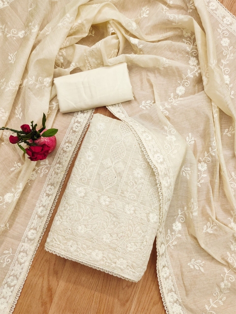 KALINI Embroidered Unstitched Dress Material