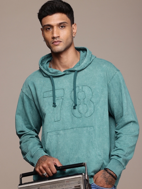 The Roadster Life Co. Hooded Relaxed Fit Pure Cotton Sweatshirt