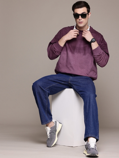 The Roadster Lifestyle Co. Ombre Oversized Pure Cotton Sweatshirt