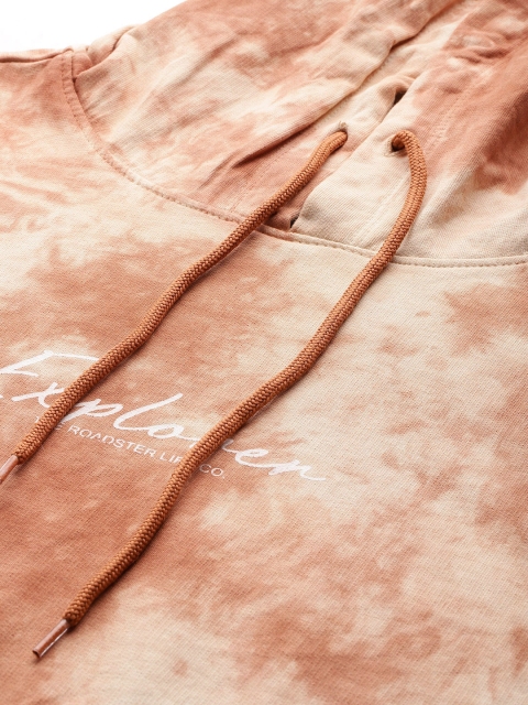 The Roadster Lifestyle Co. Tie-Dye Printed Hooded Sweatshirt - Image 2