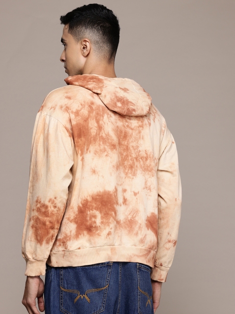 The Roadster Lifestyle Co. Tie-Dye Printed Hooded Sweatshirt - Image 4