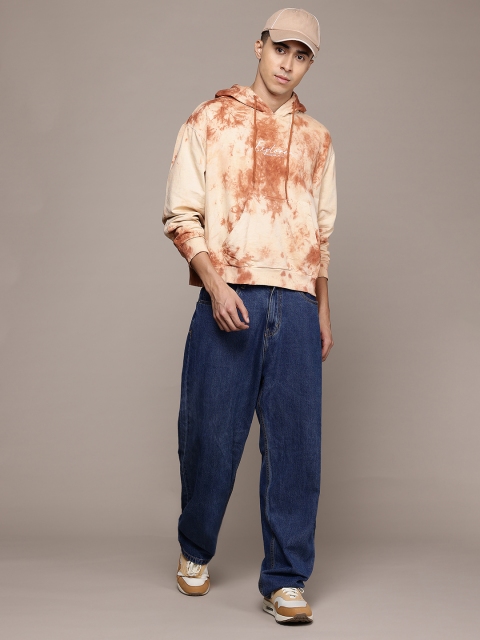 The Roadster Lifestyle Co. Tie-Dye Printed Hooded Sweatshirt - Image 5