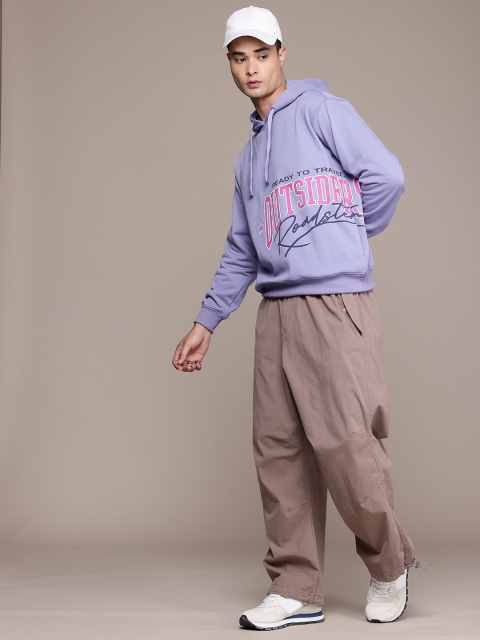 The Roadster Life Co. Typography Printed Hooded Relaxed Fit Sweatshirt - Image 5