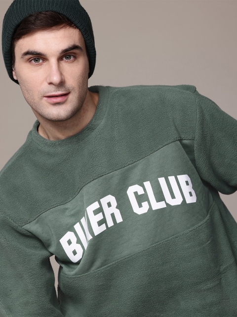 The Roadster Lifestyle Co. Typography Print Fleece Sweatshirt