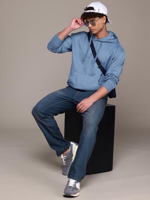The Roadster Lifestyle Co. Relaxed Fit Hooded Printed Sweatshirt - Image 5