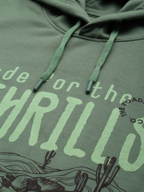 The Roadster Life Co. Typography Printed Hooded Sweatshirt - Image 2