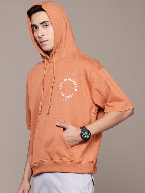 The Roadster Lifestyle Co. Embossed Print Relaxed Fit Hooded Sweatshirt - Image 4