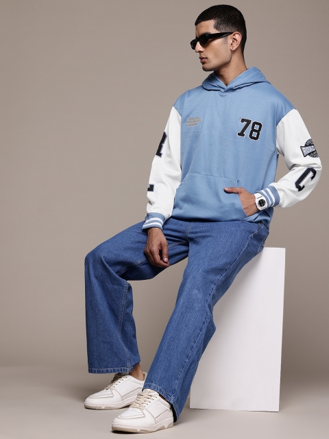 The Roadster Lifestyle Co. Printed Hooded Relaxed Sweatshirt - Image 5