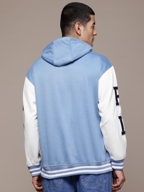The Roadster Lifestyle Co. Printed Hooded Relaxed Sweatshirt - Image 4