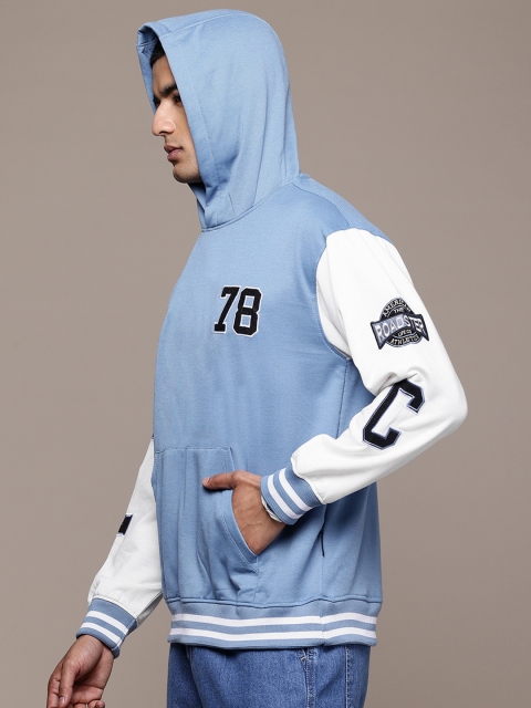 The Roadster Lifestyle Co. Printed Hooded Relaxed Sweatshirt - Image 3