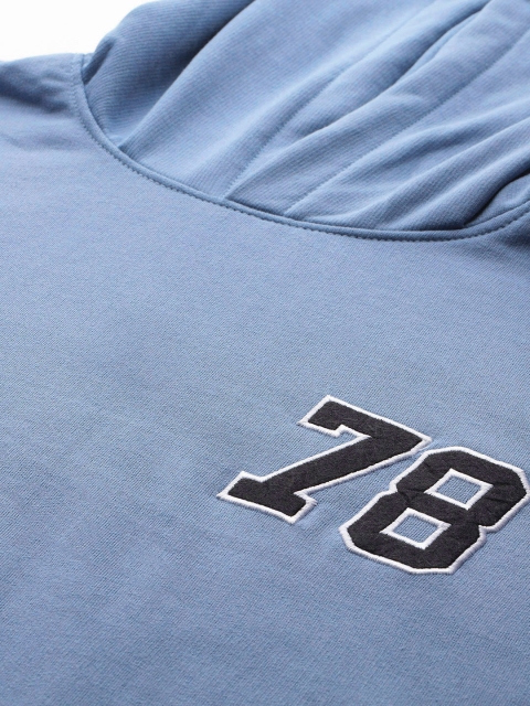 The Roadster Lifestyle Co. Printed Hooded Relaxed Sweatshirt - Image 2