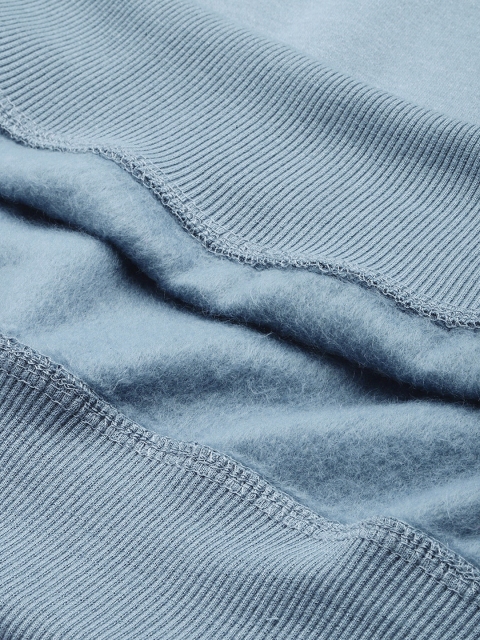 The Roadster Life Co. Relaxed Fit Contrast Mock Collar with Applique Detailing Sweatshirt - Image 6