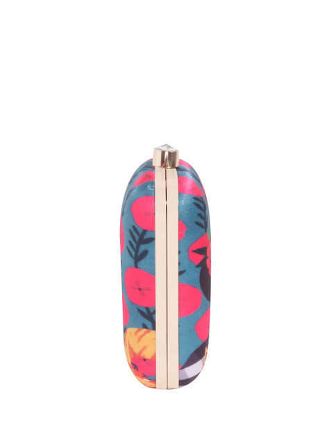 Anouk Pink Graphic Printed Box Clutch - Image 4