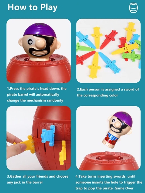 Kidology Pop Up Pirate Board Game for Kids Ages 4yo + - Image 5