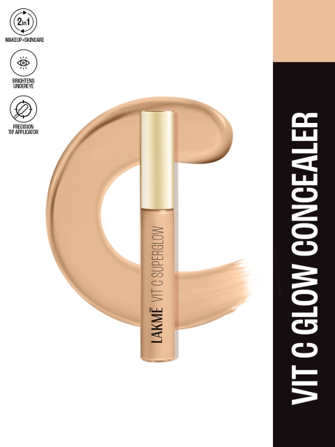 Lakme Makeup+Skincare Vit C Superglow Concealer 5.4ml - Ivory 10 - Image 2