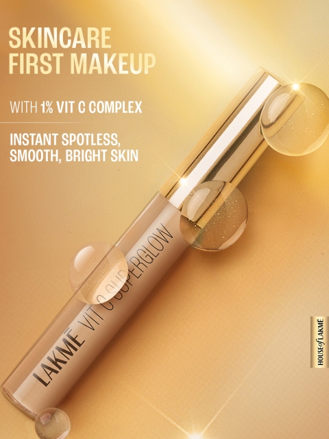 Lakme Makeup+Skincare Vit C Superglow Concealer 5.4ml - Ivory 10 - Image 4
