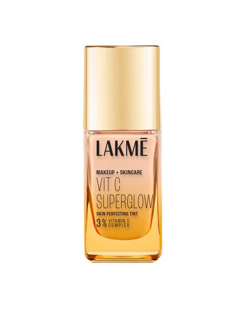 Lakme Makeup + Skincare 3% Vit C Superglow Skin Perfecting Tint 25ml - Cool Ivory C100