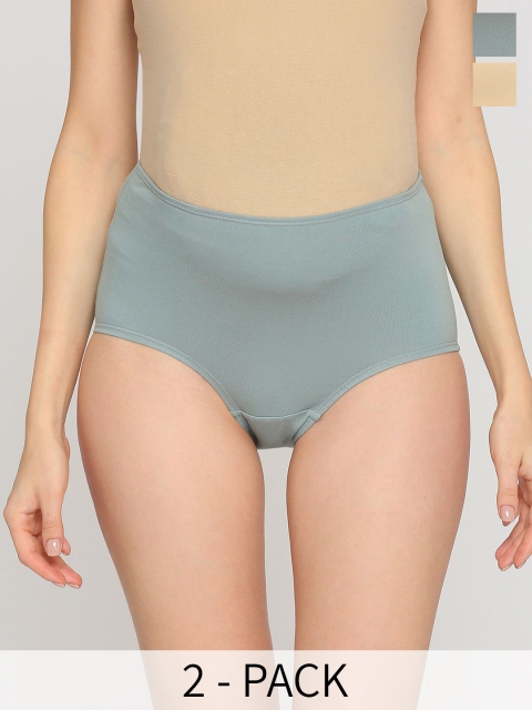 Evamomies Pack Of 2 High-Rise Cotton Maternity Briefs