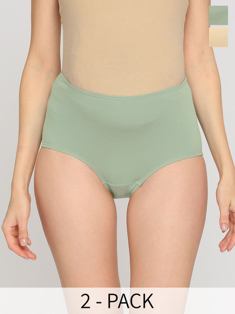 Evamomies Pack Of 2 High-Rise Cotton Maternity Briefs