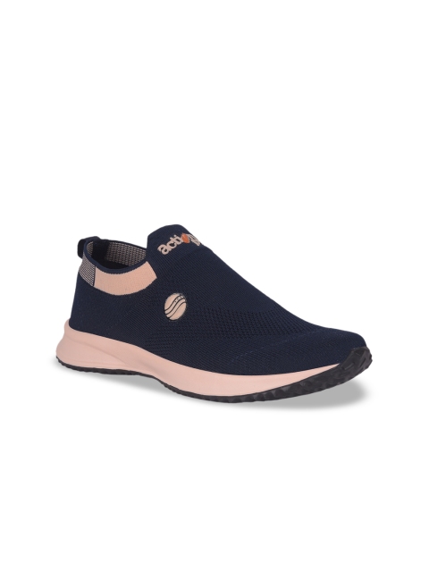 Action EVA Flotter Women Textured Round Toe Comfort Insole Mesh Slip-On Sneakers - Image 2
