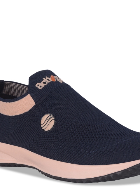 Action EVA Flotter Women Textured Round Toe Comfort Insole Mesh Slip-On Sneakers - Image 7