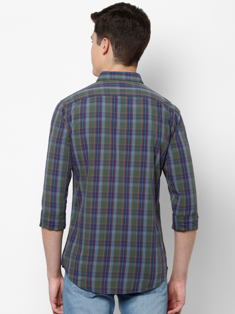 Allen Solly Tartan Checked Opaque Cotton Custom Fit Shirt - Image 4