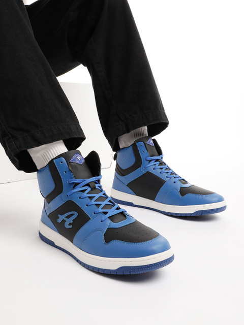 Aeropostale Men Perforated Detailing Mid-Top Sneakers - Image 9