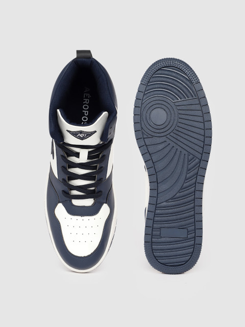Aeropostale Men Perforated Detailing Mid-Top Sneakers - Image 5