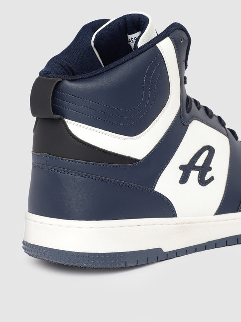 Aeropostale Men Perforated Detailing Mid-Top Sneakers - Image 7