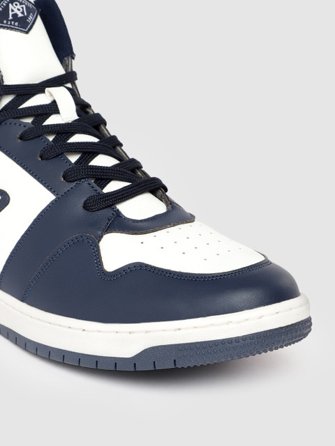 Aeropostale Men Perforated Detailing Mid-Top Sneakers - Image 6