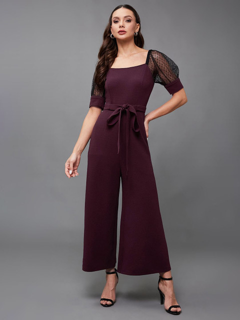 Miss Chase Square Neck Basic Jumpsuit