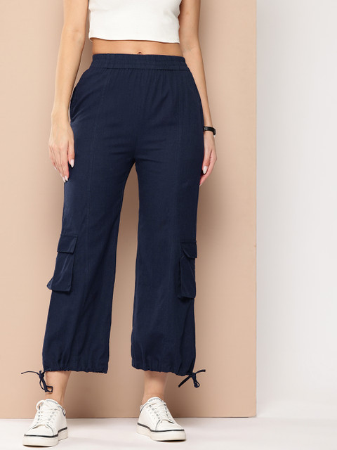 Chemistry Women Comfort Loose Fit Cargos Trousers