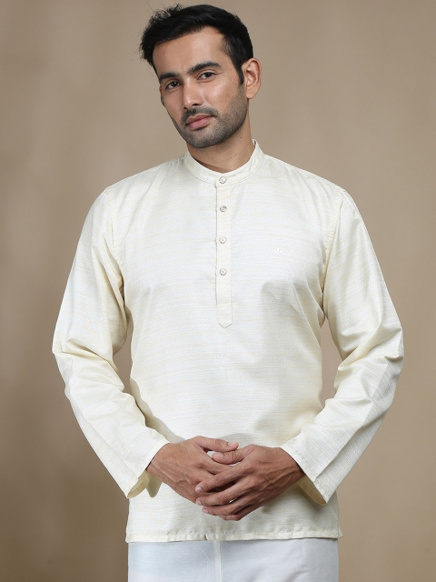 FILORI STUDIO Self Textured Art Silk Festive Short Kurta - Image 6