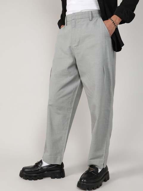 Campus Sutra Men Comfort Mid-Rise Easy Wash Formal Trousers - Image 2