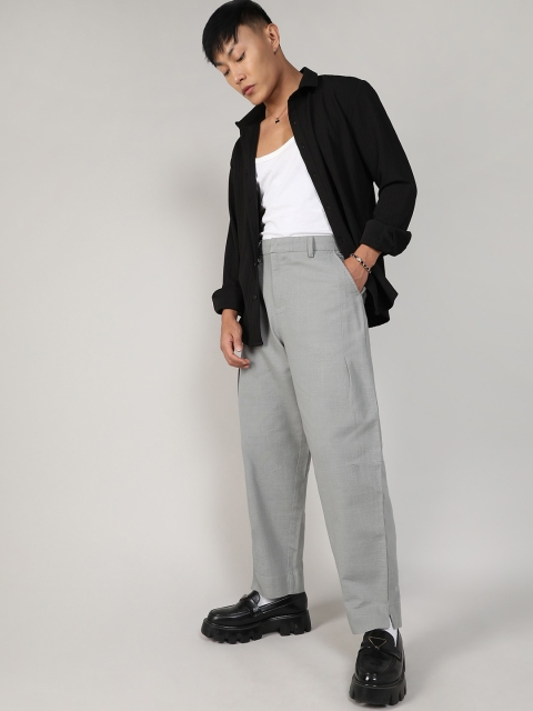 Campus Sutra Men Comfort Mid-Rise Easy Wash Formal Trousers - Image 4