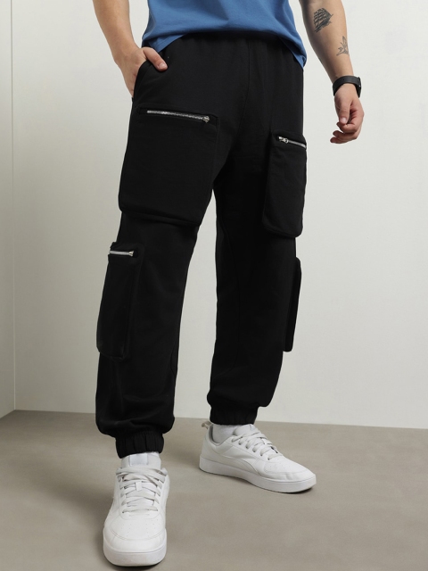 NOBERO Men Solid Oversized Joggers - Image 5