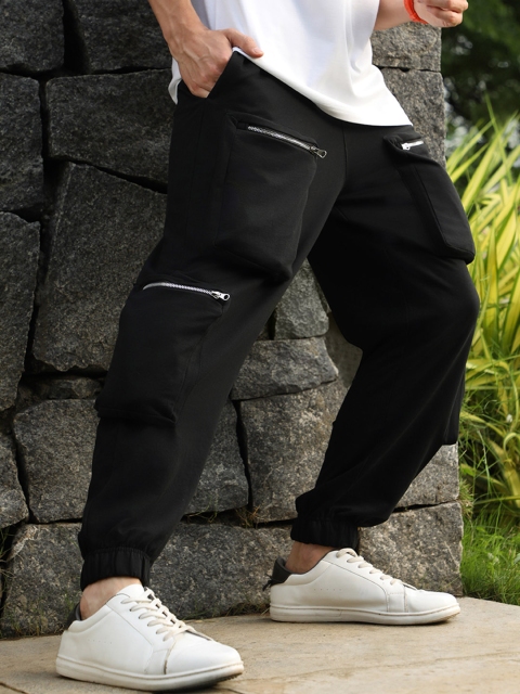 NOBERO Men Solid Oversized Joggers - Image 7