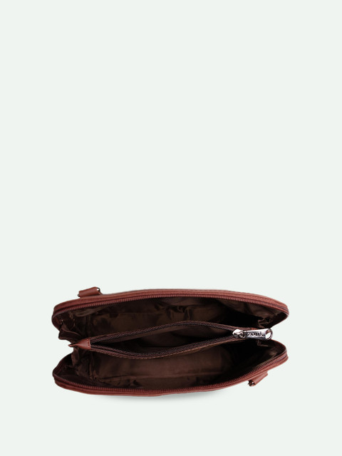 ZOUK Floral Printed Structured Sling Bag - Image 6