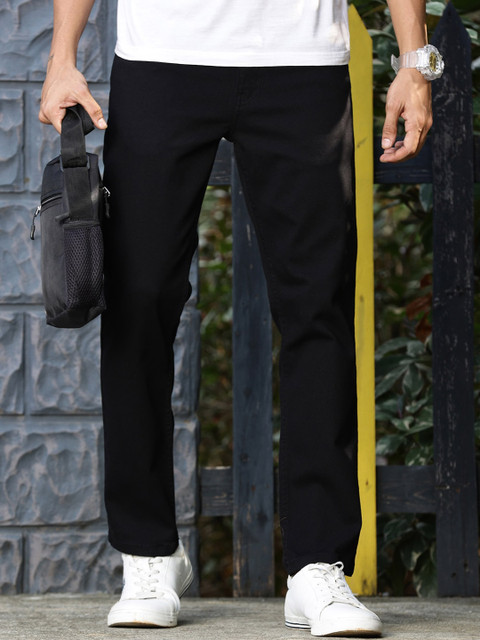Home niche-market02 43 Mast & Harbour Men Black Mid-Rise Smart Clean Look Stretchable Jeans